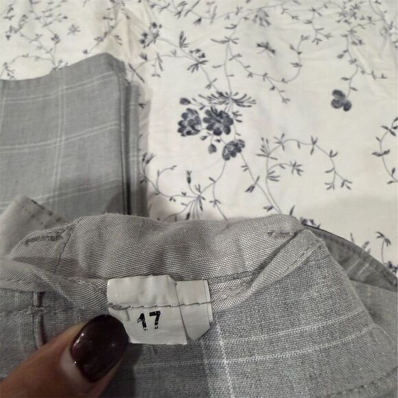 ZARA men's  Gray Plaid Slim Fit Dress Pants Size M Business - Picture 5 of 6